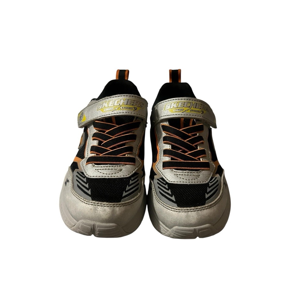 Skechers Boys Light Storm‎ Sneakers Black and Grey Size 13 - Picture 2 of 8